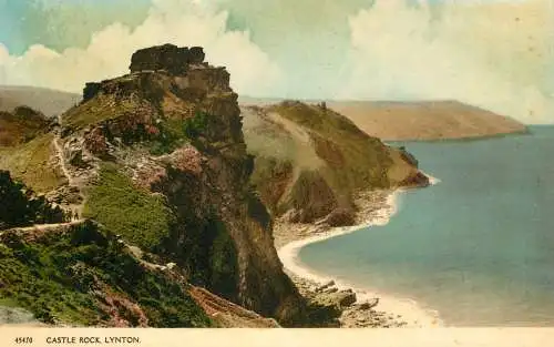 United Kingdom England Lynton Castle Rock