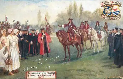 United Kingdom England expulsion of the fellows Magdalen King James II