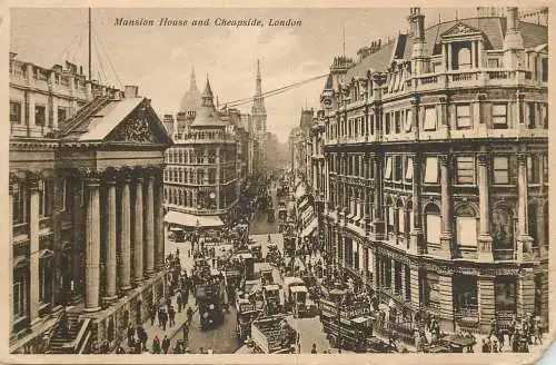 United Kingdom England London Mansion House and Cheapside