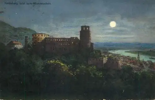 Germany Heidelberg Mondenschein