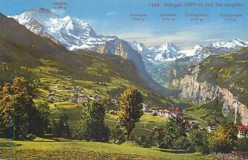 Switzerland Wengen und die Jungfrau