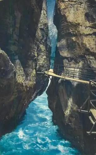 Switzerland Aareschlucht bei Meiringen spectacular canyon bridge