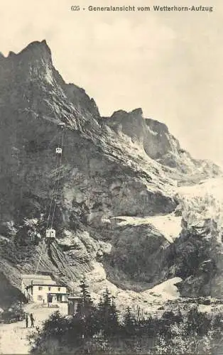 Switzerland Generalansicht vom Wetterhorn Aufzug