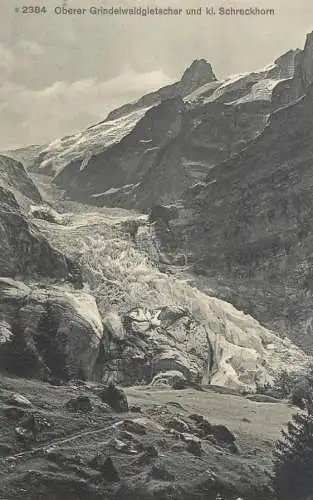 Switzerland Oberer Grindelwaldgletscher Schreckhorn
