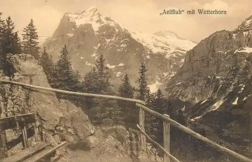 Switzerland Aellfluh mit Wetterhorn