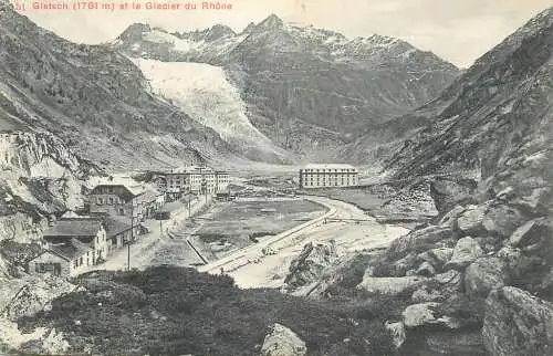 Switzerland Gletsch glacier du Rhone
