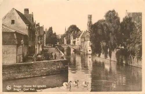 Belgium Brugge quai vert