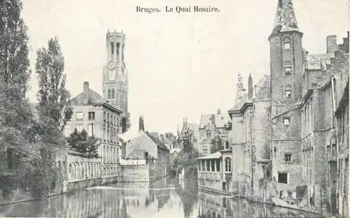 Belgium Brugge le quai Rosaire