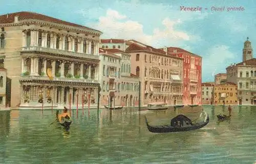 Italy Venice canal grande gondola