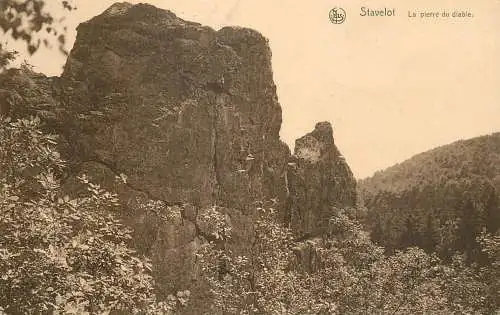 Belgium Stavelot la pierre du diable