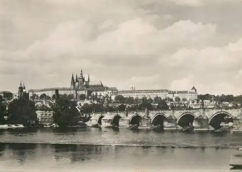 Czech Republic Prague Prager Burg und Karlsbrucke
