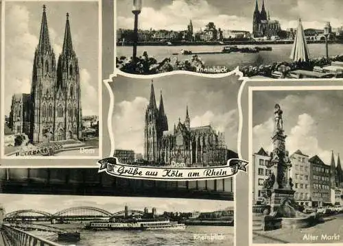 Germany Grusse aus Koln am Rhein several sights