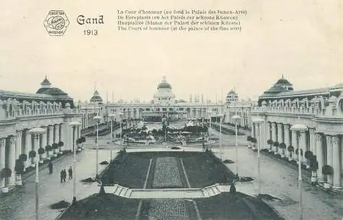 Belgium Gand 1913 the court of honnour