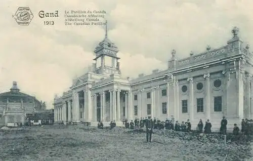 Belgium Gand 1913 Canada pavillon