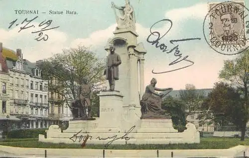 Belgium Tournai statue Bara