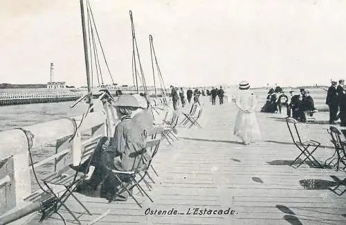 Belgium Oostende pier