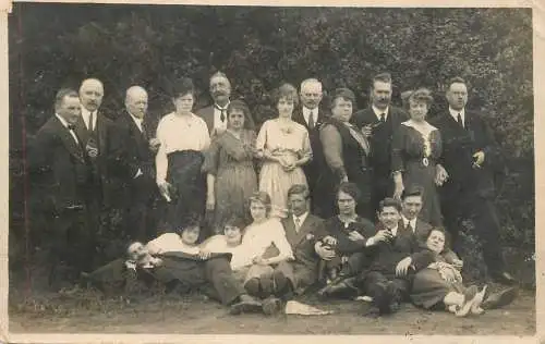 Social history annonymous persons souvenir photo merry group