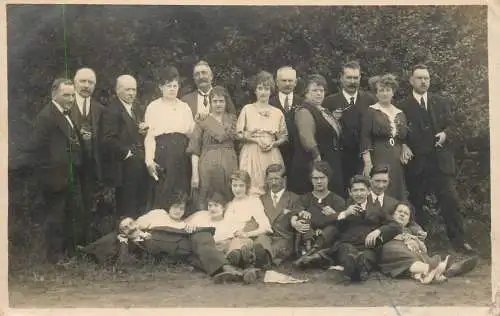 Social history annonymous persons souvenir photo merry group