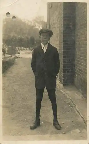 Social history annonymous persons souvenir photo elegant boy