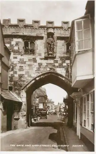 England Salisbury gate and high street