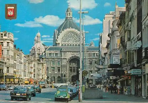 Belgium Antwerpen Central Station & "de Keyserlei"