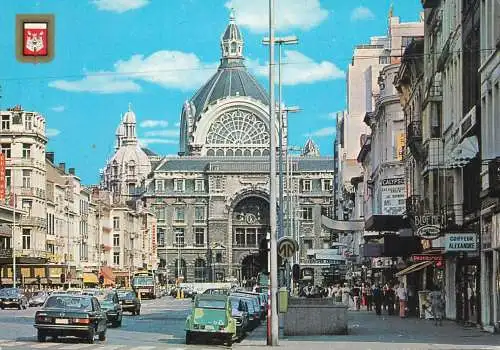 Belgium Antwerpen Central Station & "de Keyserlei" multi view