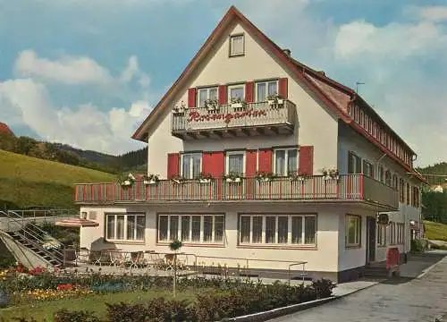Postcard hotel restaurant Rosengarten