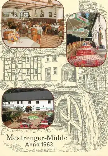 Postcard hotel restaurant Mestrenger Muhle