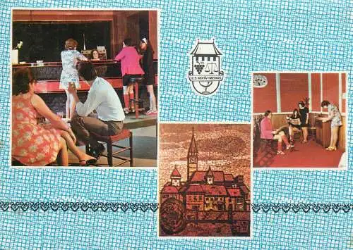Postcard hotel restaurant Romania Medias Paltinis
