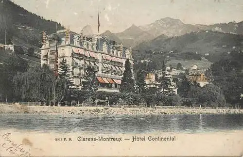 Switzerland Clarens Montreux hotel Continental