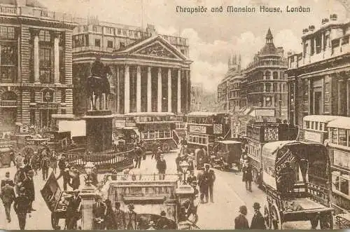 London Cheapside and mansion house