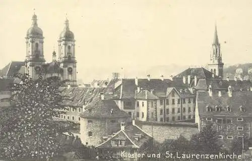 Switzerland kloster und St. Laurenzenkirche