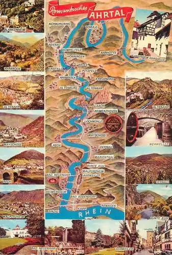 Germany Romantisches Ahrtal & Rhein several sites and map