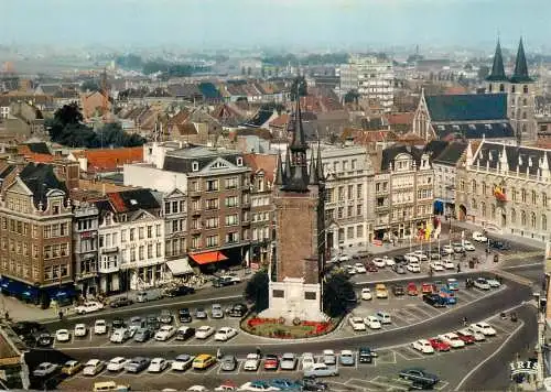Belgium Kortrijk Grote Markt panorama