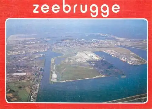 Belgium Zeebrugge aerial view