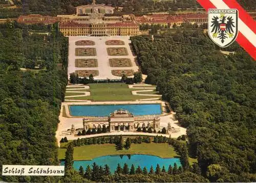 Austria Schloss Schonbrunn aerial view souvenir