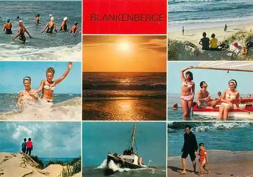 Belgium Blankenberge littoral types and scenes multi view