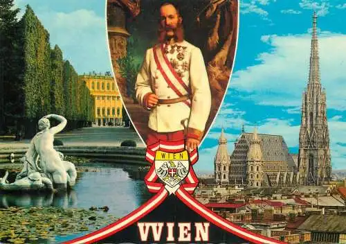 Austria Greetings from beautiful Wien souvenir multi view