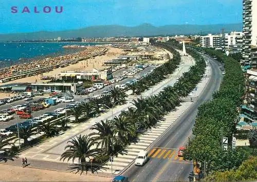 Spain Costa Dorada Tarragona Salou Paseo de Jaime I y Playa de Levante