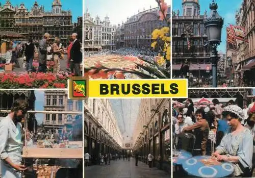 Belgium Groeten uit Brussels several views
