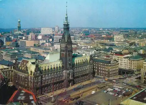 Germany Hamburg Rathausmarkt panorama