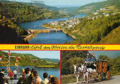 Germany Grusse aus Einruhr/Eifel am Obersee der Rurtalsperre