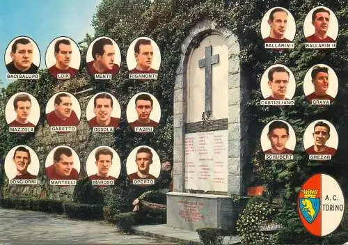 Campioni del Torino i caduti di Superga il 4 maggio 1949