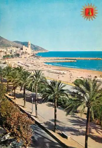 Spain Costa Dorada Sitges Palmera del Paseo