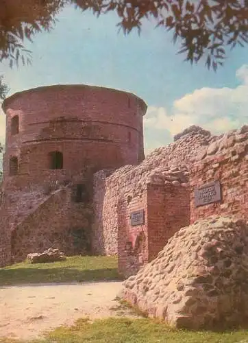 Entrance into the inner ward of the castle Mintis Vilnius 1972 postcard