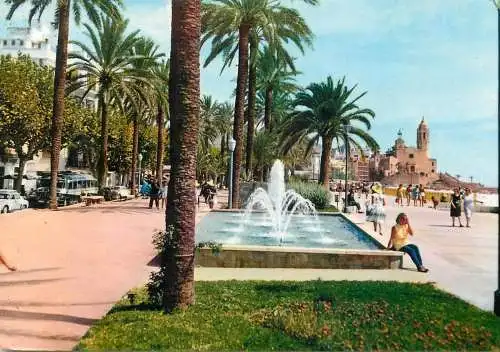 Spain Costa Dorada Sitges Jardines del Paseo