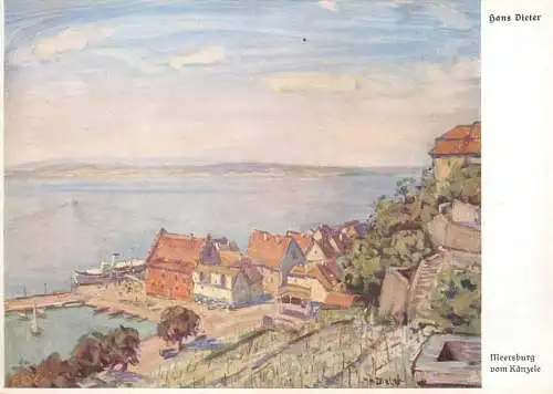 Meersburg vom Kanzele Kunstler AK Hans Dieter