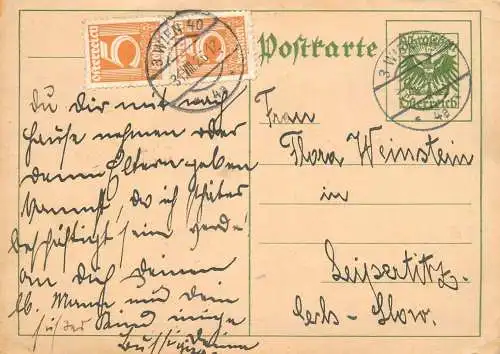 Austria postal stationery 1926