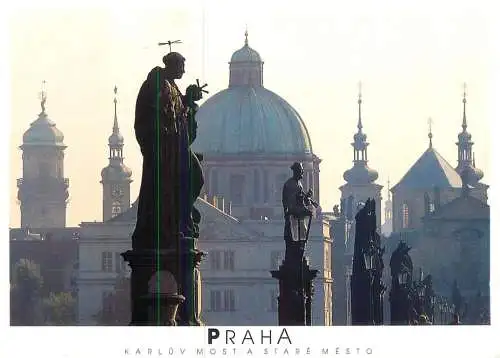 Czech Republic Prague Charles Bridge Old Town detail aspect