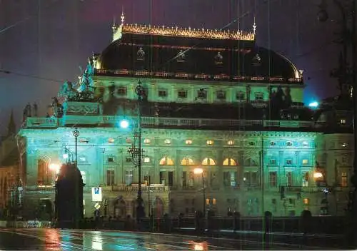Czech Republic Prague National Theatre night view